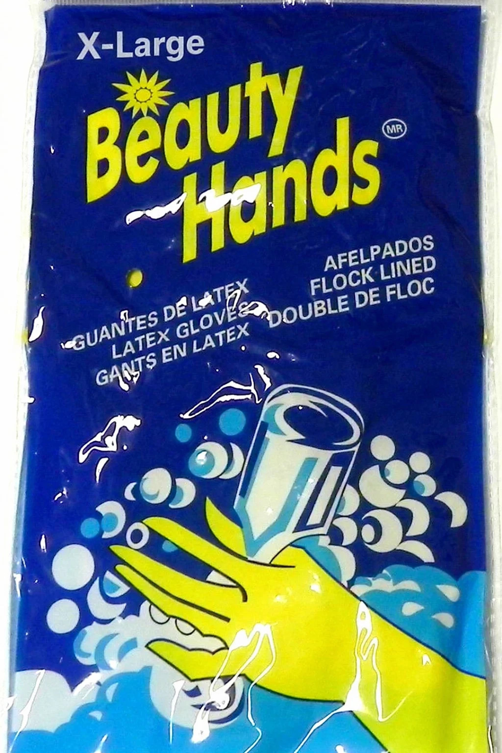 6 Pair Yellow Latex Dishwashing Gloves XLarge – Chemical Resistant Cleaning Grip