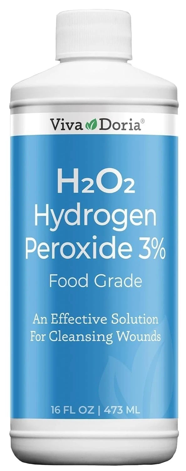 Viva Doria Hydrogen Peroxide 3 Percent, Food Grade, 3% Hydrogen Peroxide Food…