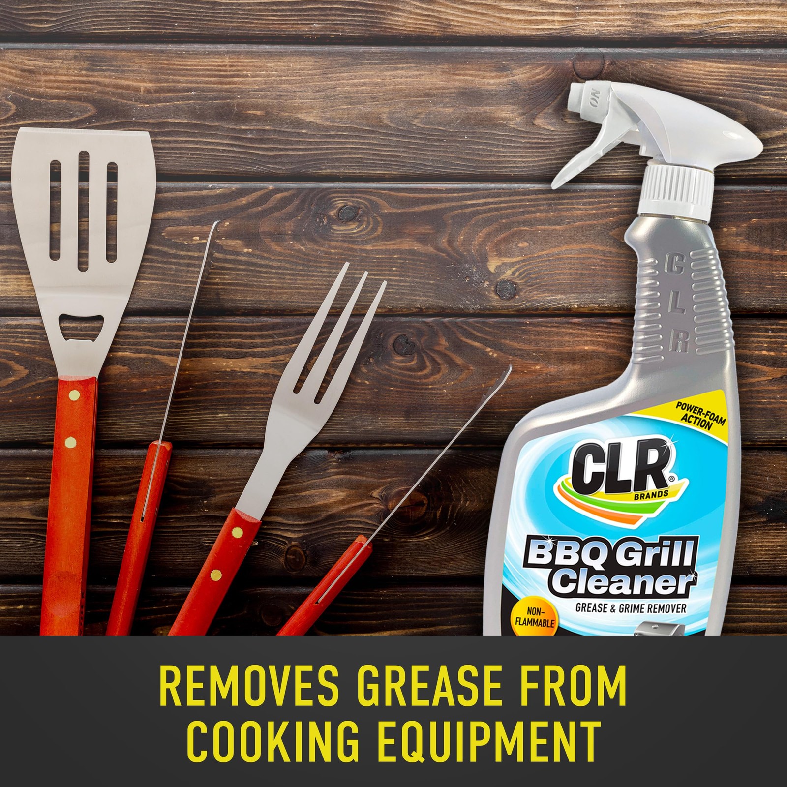 CLR Brands Grill Cleaner and Degreaser Spray, 26 oz. Bottle, BBQ Cleaner Remo…