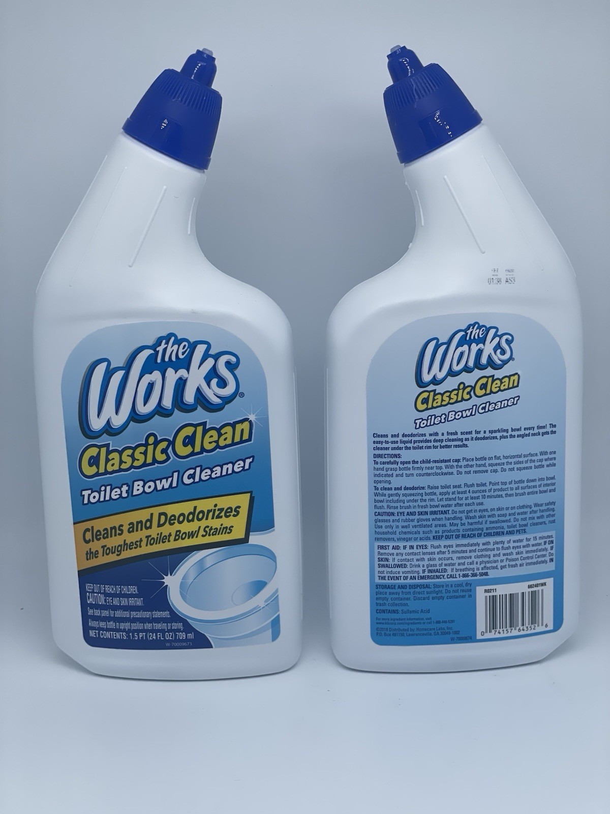 Lot Of 2 Toilet Bowl Cleaner, The Works 24 fl oz Fast Shipping