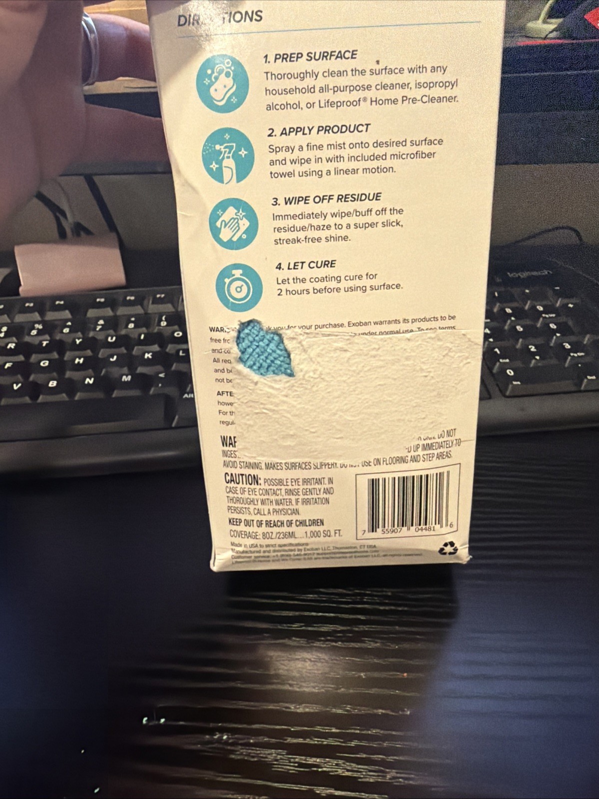 LIFEPROOF HOME MULTI-SURFACE CERAMIC COATING 8 OZ COMPLETE KIT TOWEL SPRAYER