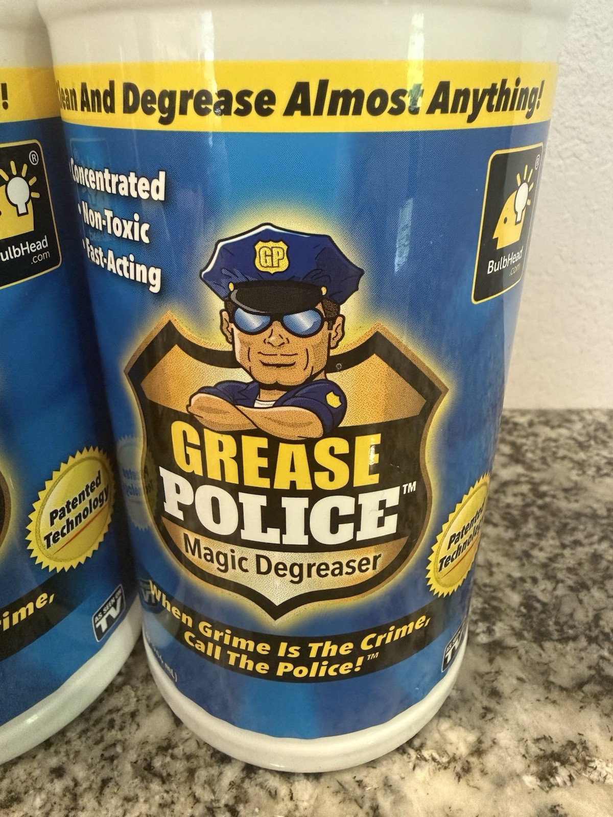 BulbHead Grease Police Magic Degreaser – 946ml – 2 Bottles – NEW