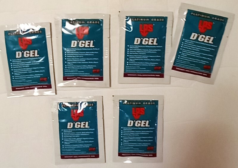 Lot of 6 LPS D’GEL Platinum Grade 61244 Solvent Degreaser Wipes Orange
