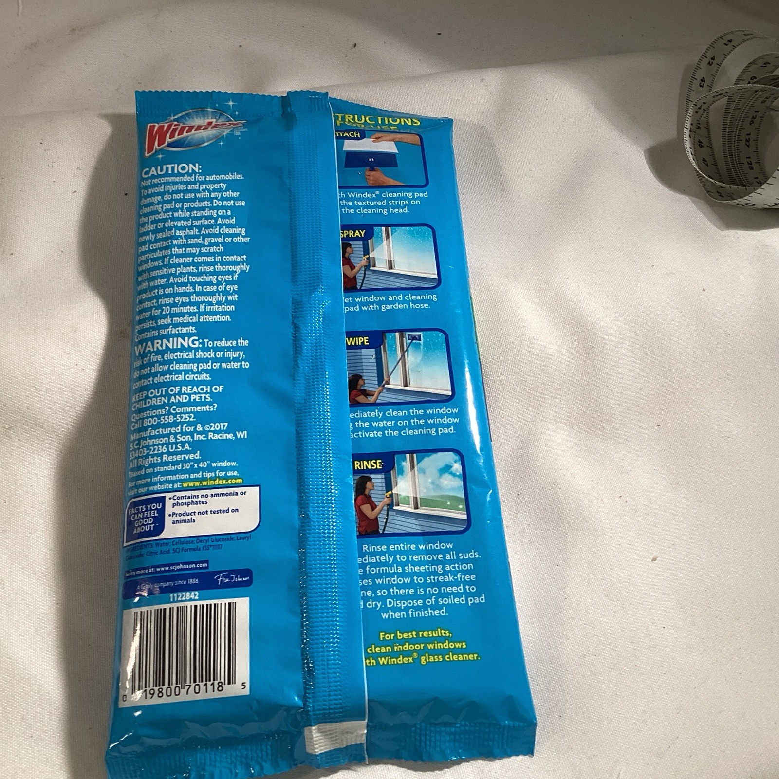 Windex Outdoor Window Cleaner Pads Refill 1 Pack of 2 Pads New Sealed All-in-One