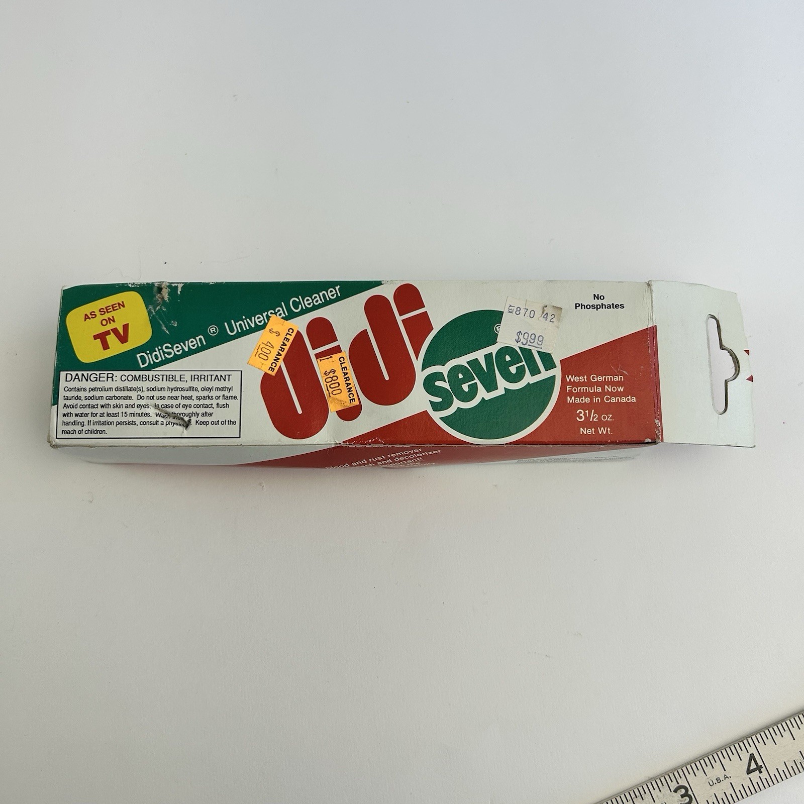 Vintage DiDi Seven Universal Cleaner 3 1/2 oz. Made in Canada NEW In Box READ