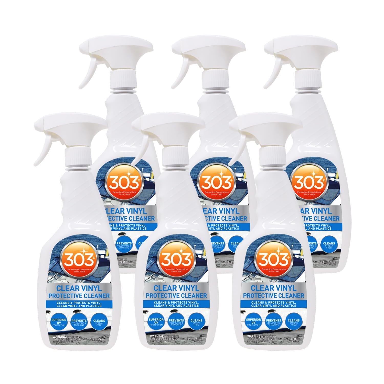 Marine Clear Vinyl Protective Cleaner – Cleans and Protects Vinyl, Clear Viny…