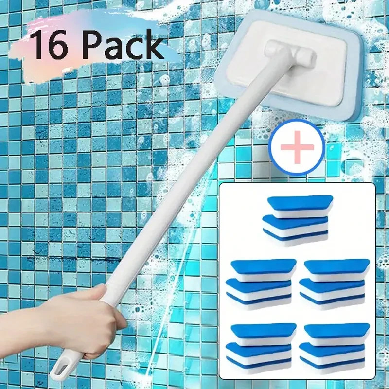16 pcs Shower Cleaning Brush Bathtub Brush