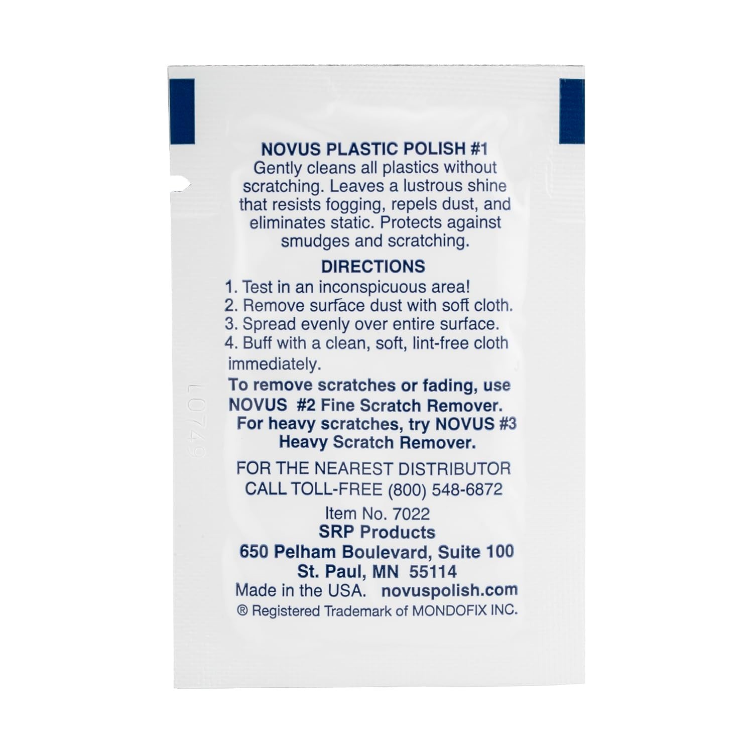 Novus Plastic Clean & Polish #1 – Scratch Remover & Cleaner for All Plastics