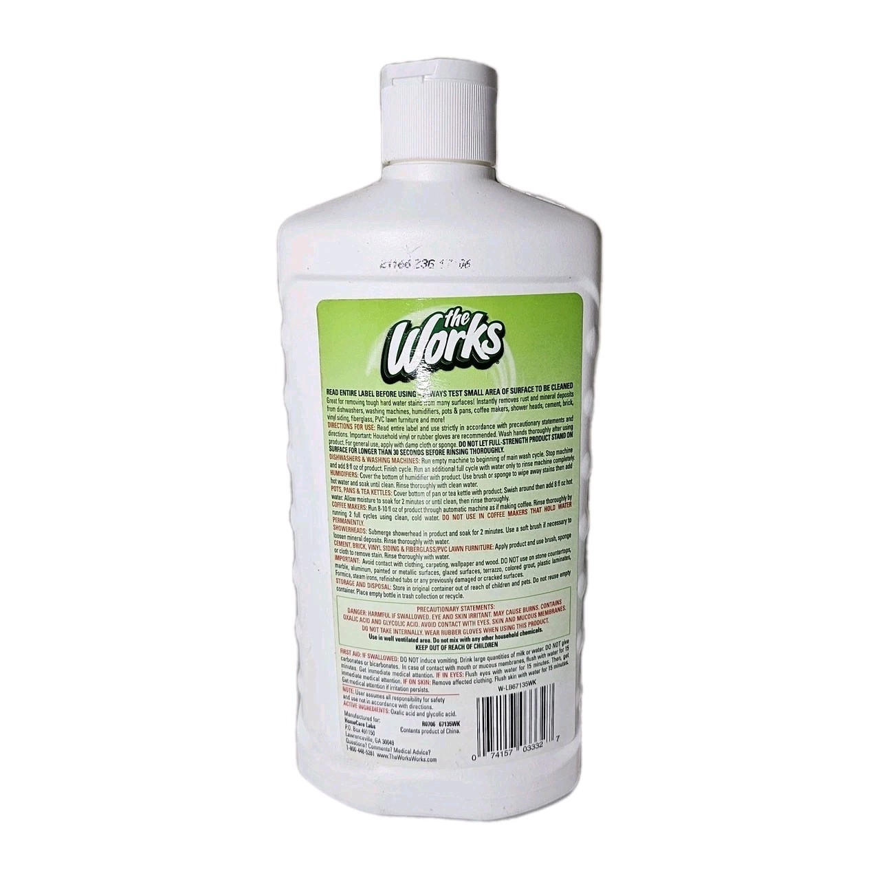 (1) The Works Rust Lime And Calcium Remover 13.5oz