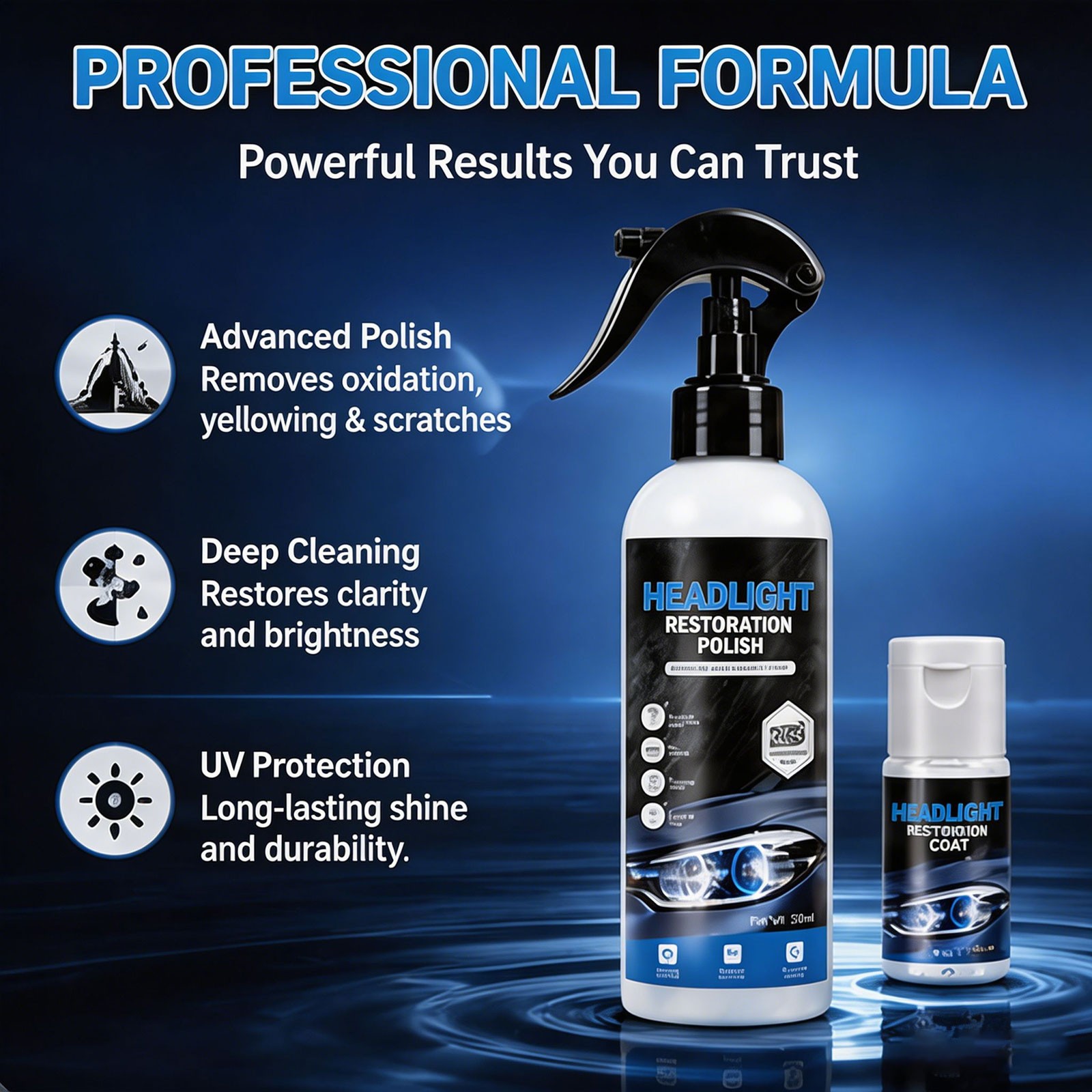 180ml Automotive Headlamp Restoration Fluid Kit Headlight Polishing Cleaner2026c