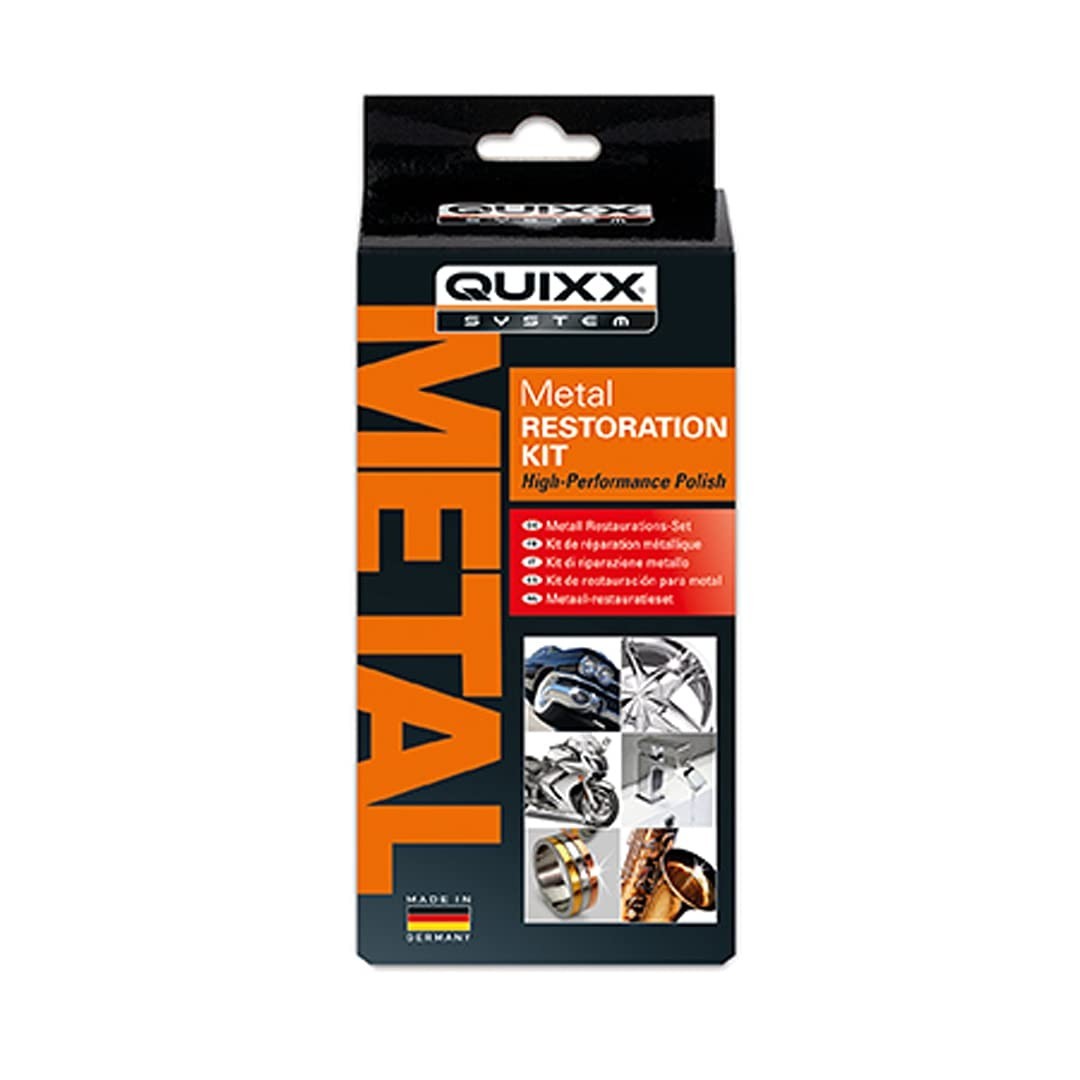 Quixx Metal Restoration Kit for Car Rims, Gold, Silver, Chrome, Stainless Steel