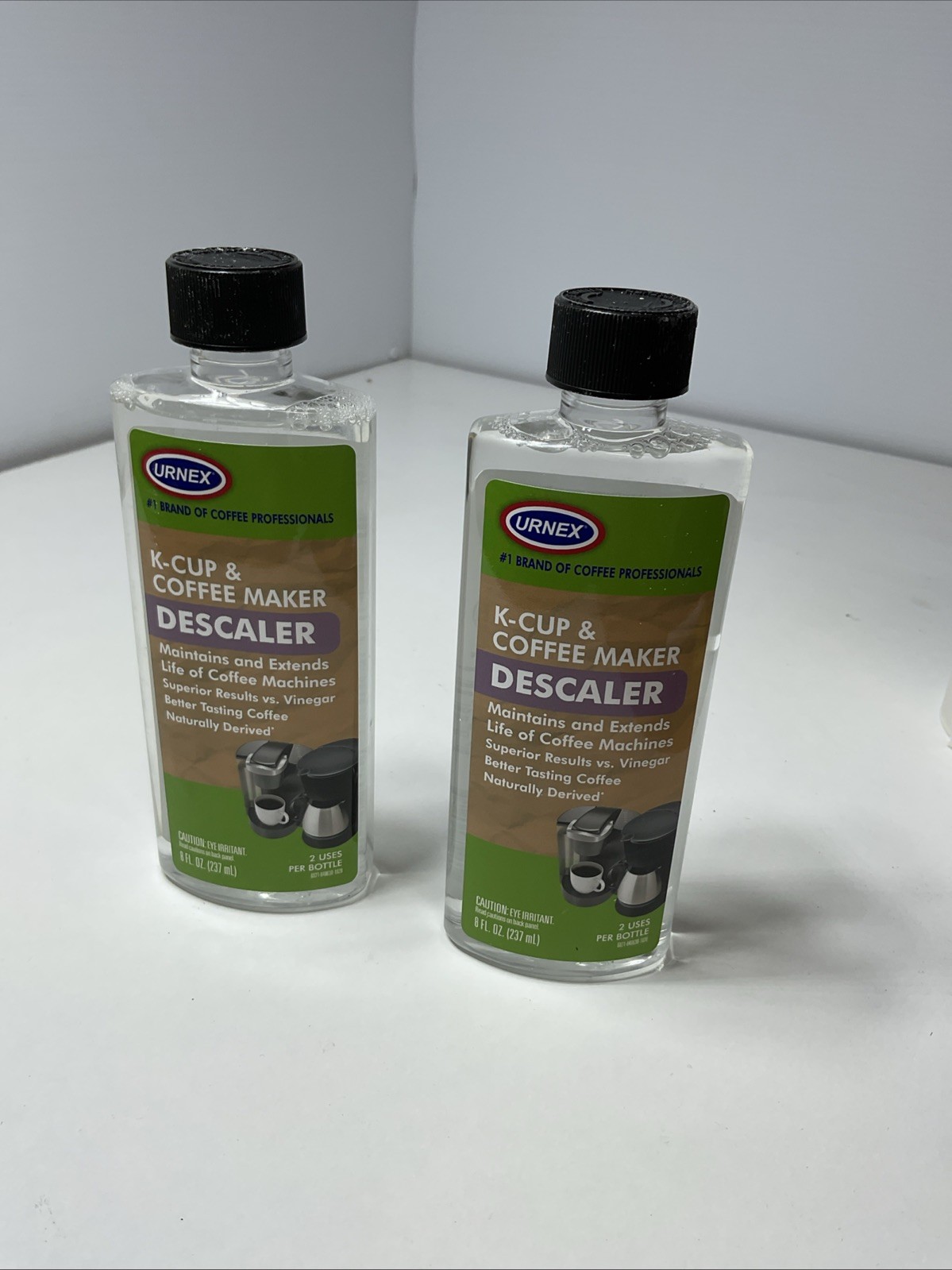 NEW 2-pack lot URNEX K-CUP Coffee Maker Natural Biodegradable Odorless DESCALER