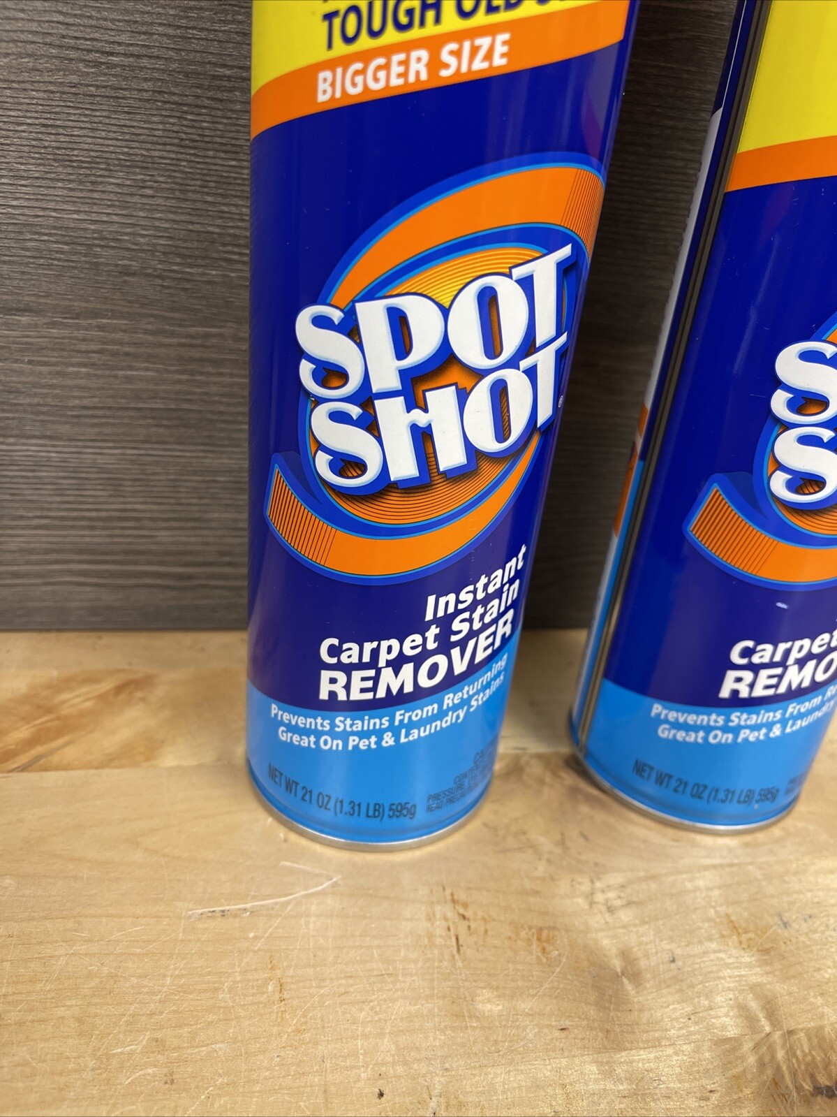 2 Pack Spot Shot Instant Carpet Stain Remover Aerosol, 21 oz. Each New