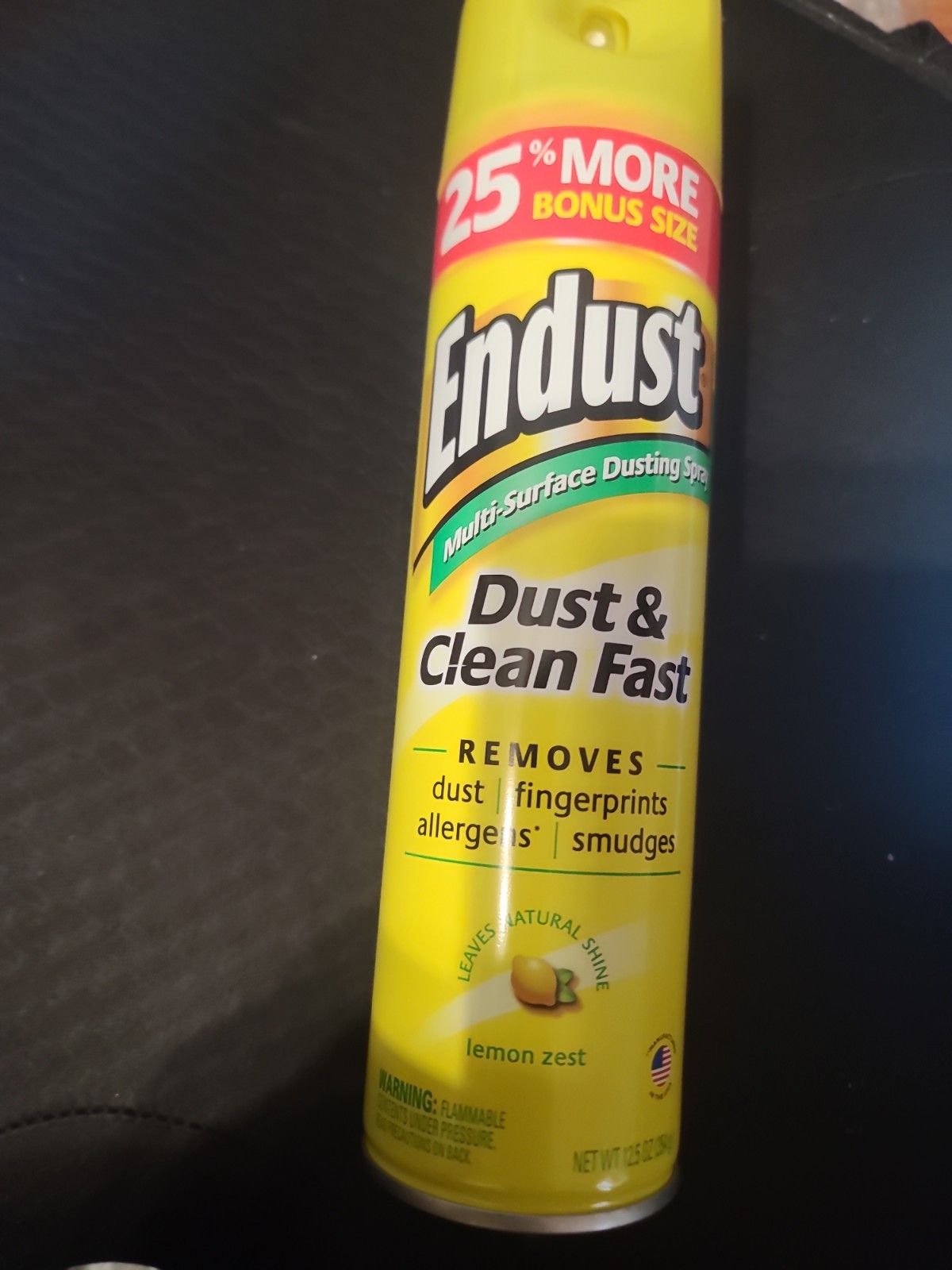 Endust® Multi-Surface Dusting and Cleaning Spray, Lemon Zest, Aerosol, 12.5 oz.