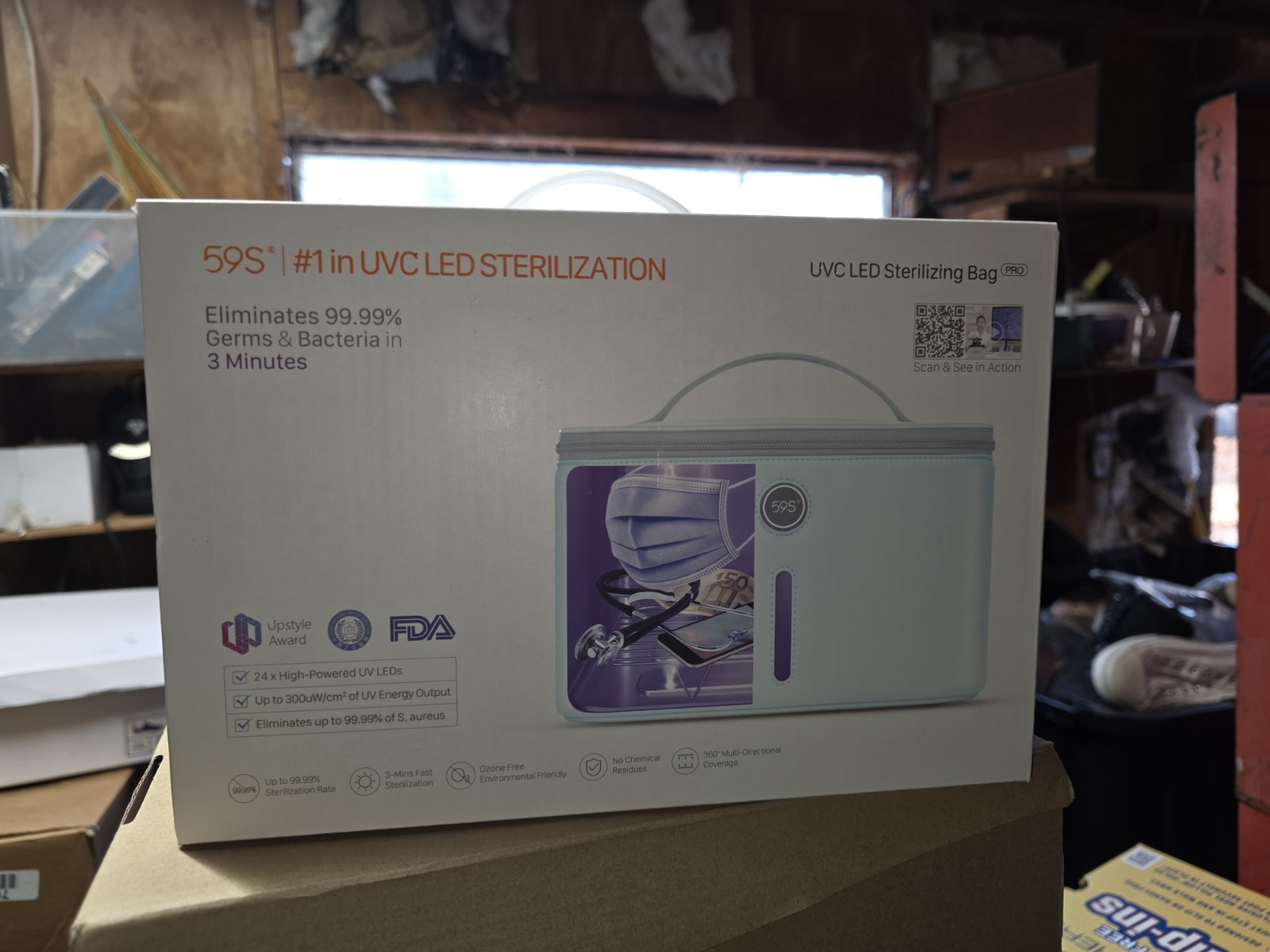 59S Just Uvc Led Sterilization Bag Pro Sterilizer Kills 99.9% Of Germs