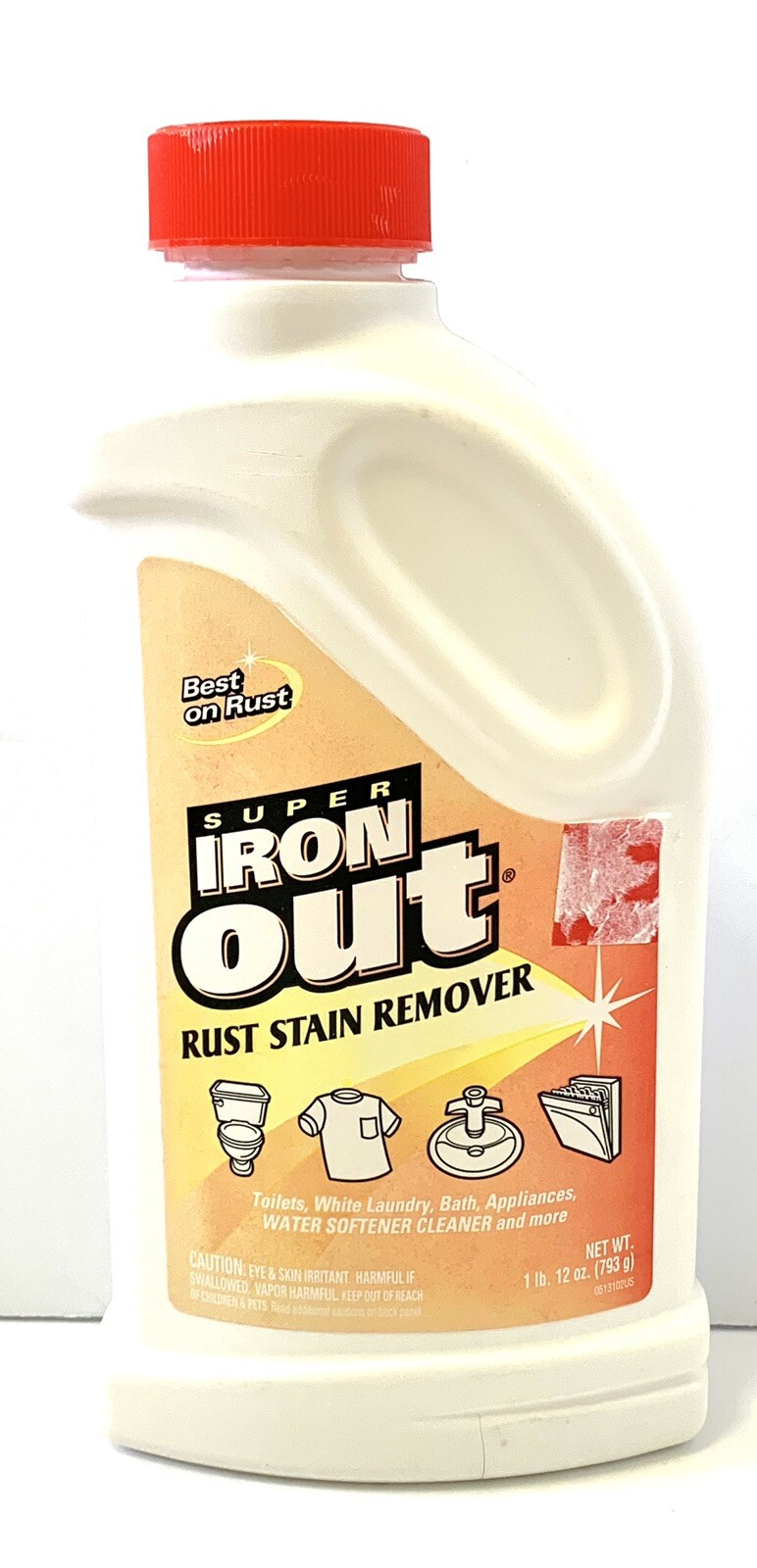 (1) Super Iron Out Rust Stain Remover 1 lb 12 oz SUPER Original Formula – NOS