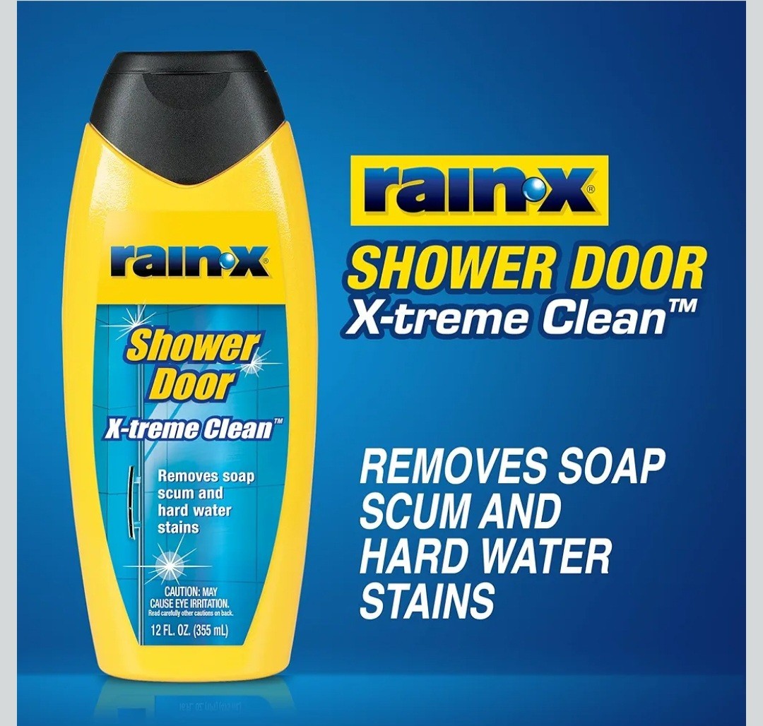 Rain-X X-treme Clean Shower Door Glass Cleaner, Scent Free 12 fl oz