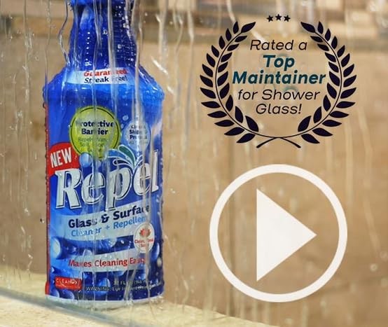 REPEL Glass & Surface Cleaner 32 fl. oz. – Cleans & Repels water spots and di…