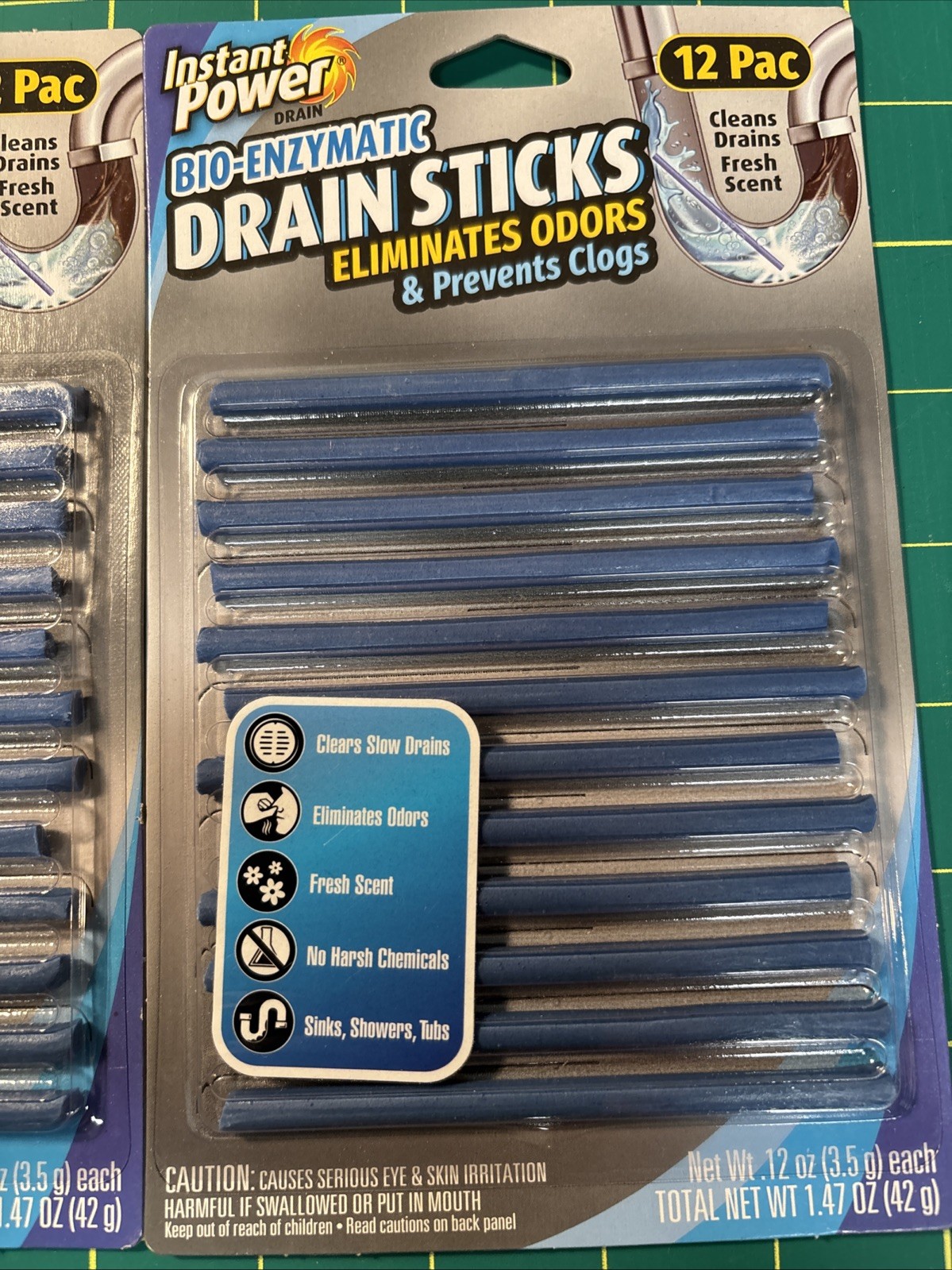 Instant Power Stick Enzymatic Drain Opener 2 – 12 pk