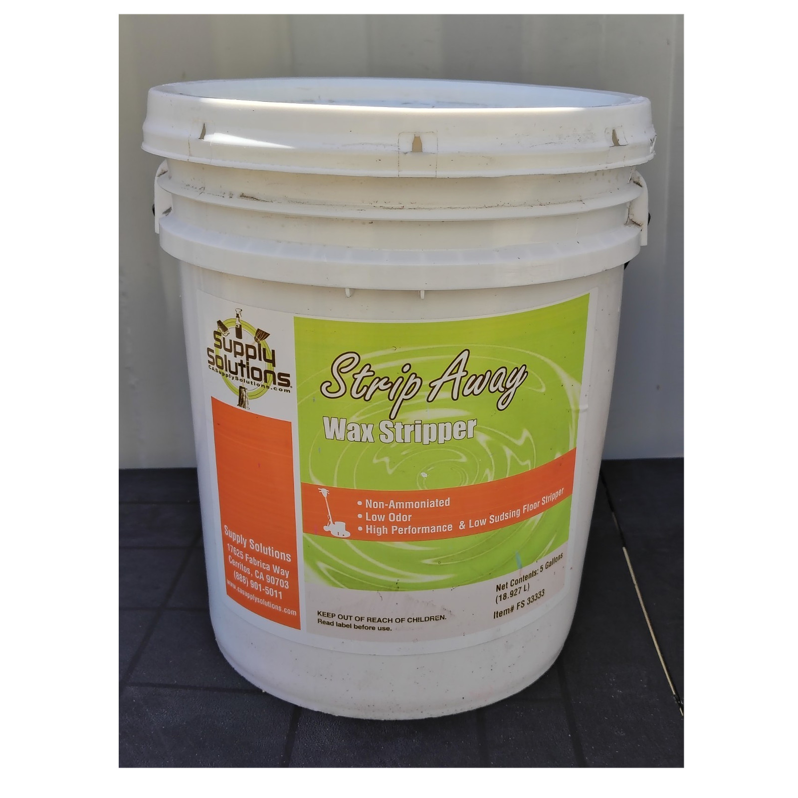Supply Solutions Wax Stripper Non-Ammoniated Low Odor High Performance 5 Gallon