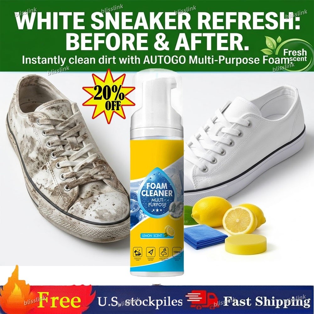 4-in-1 Multi-Enzyme Foam Cleaner, All-Purpose Spray 5oz with Sponge & Towel