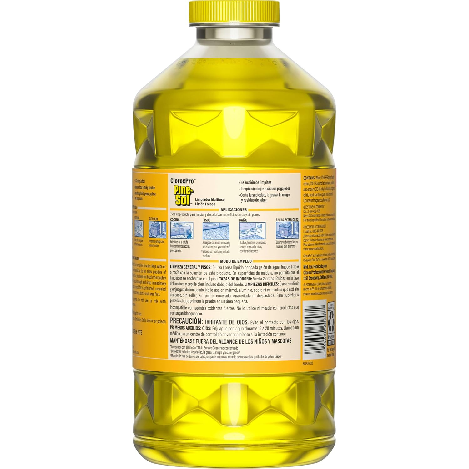 Multi-Surface Cleaner, Cloroxpro, 2X Concentrated Formula, Lemon Fresh, 80 Fl Oz