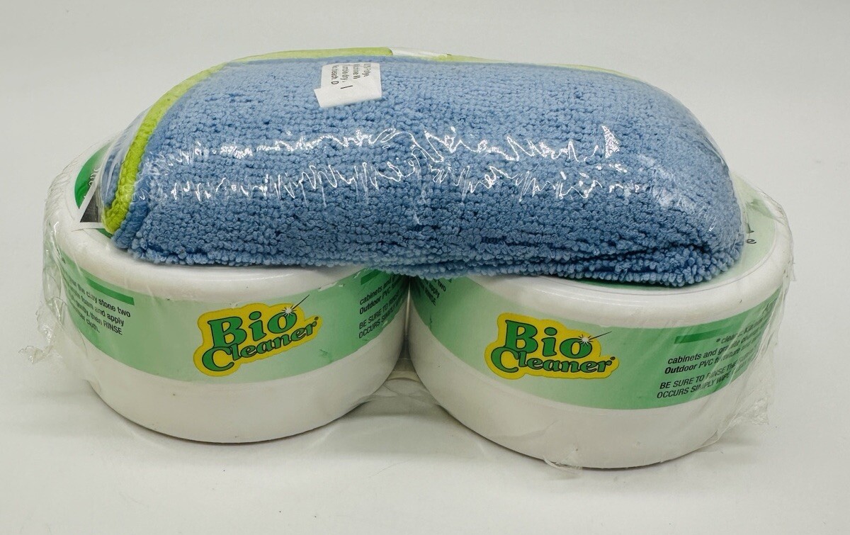 2 BioCleaner Natural 10.5oz All Natural Multi Purpose Microfiber Cloth Sealed