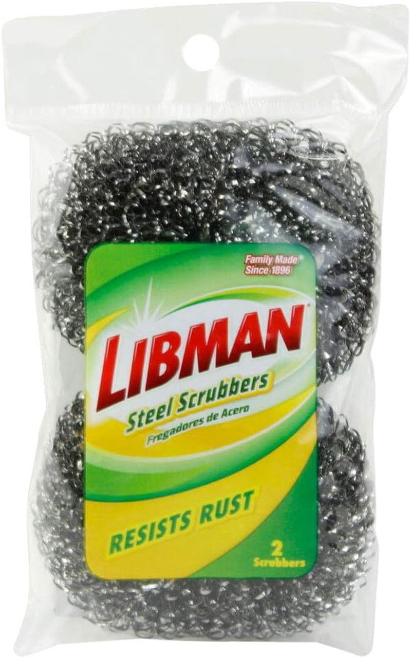 LIBMAN 00063 Steel Scrubber, 1 Count, No Color