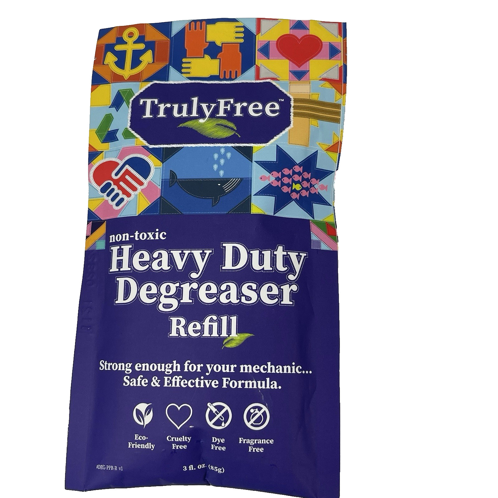 Truly Free Non-Toxic Heavy Duty Degreaser Refill 3 oz Two Packs New