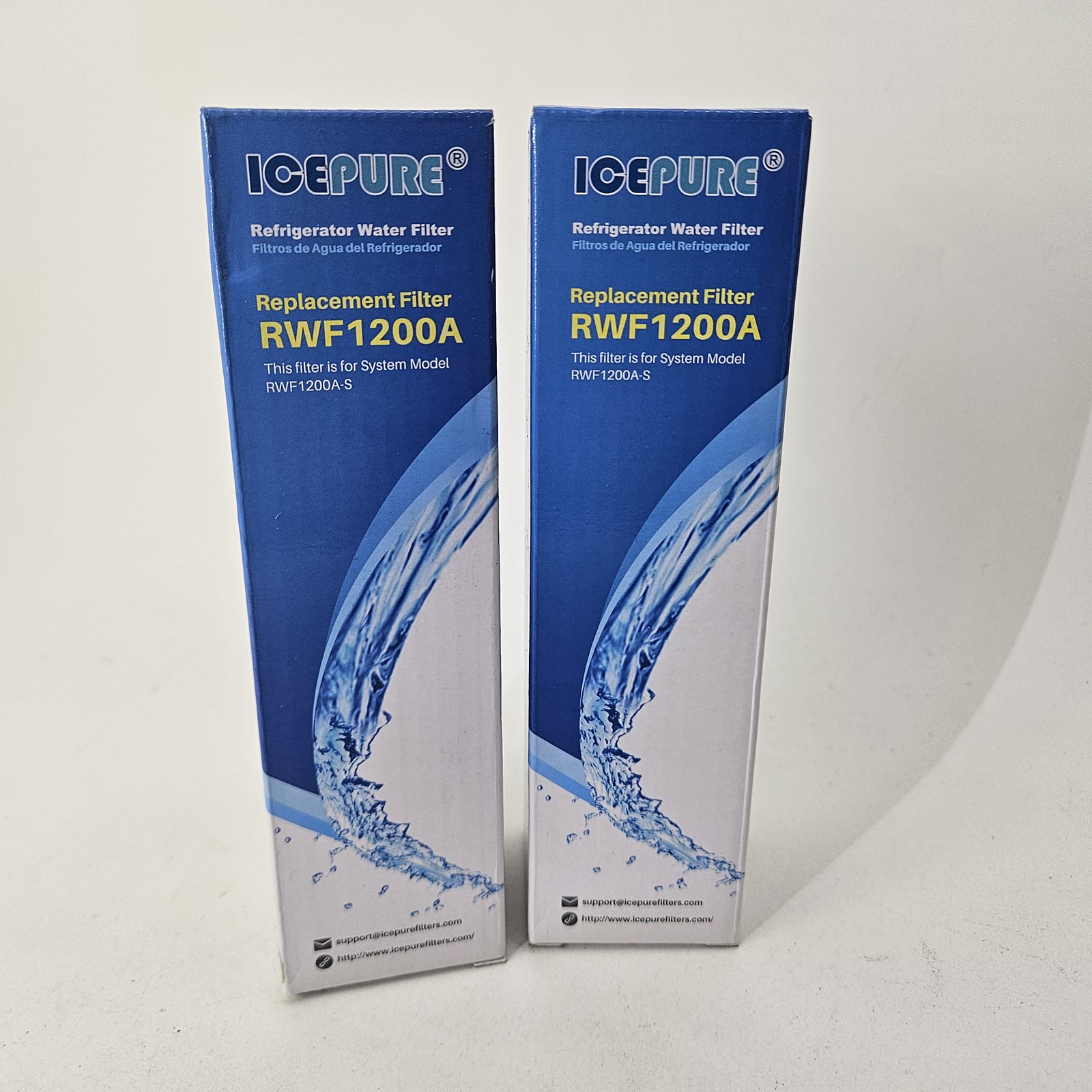 ICEPURE RWF1200A Refrigerator Water Filter Replacement – 2 Pack for RWF1200A-S