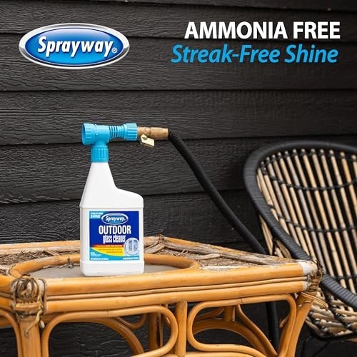 Streak-Free Outdoor Glass Cleaner 32oz – Pack of 6 | Foaming Action for Windows