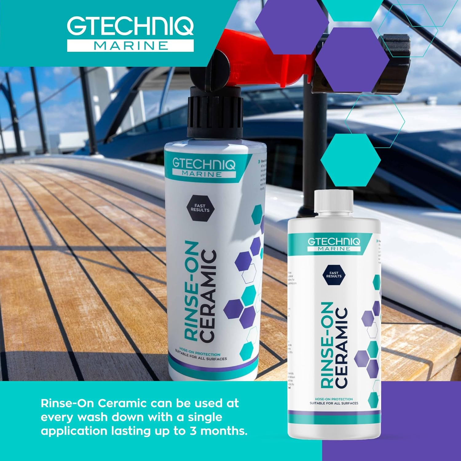 Rinse-On Ceramic – Marine Ceramic Sealant for Boats, Yachts & Jet Skis – Hose-On