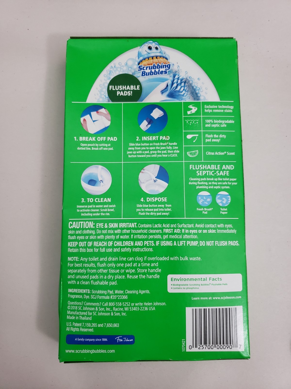 3 NEW PACKS OF 10 REFILLS SCRUBBING BUBBLES FRESH BRUSH FLUSHABLE CITRUS