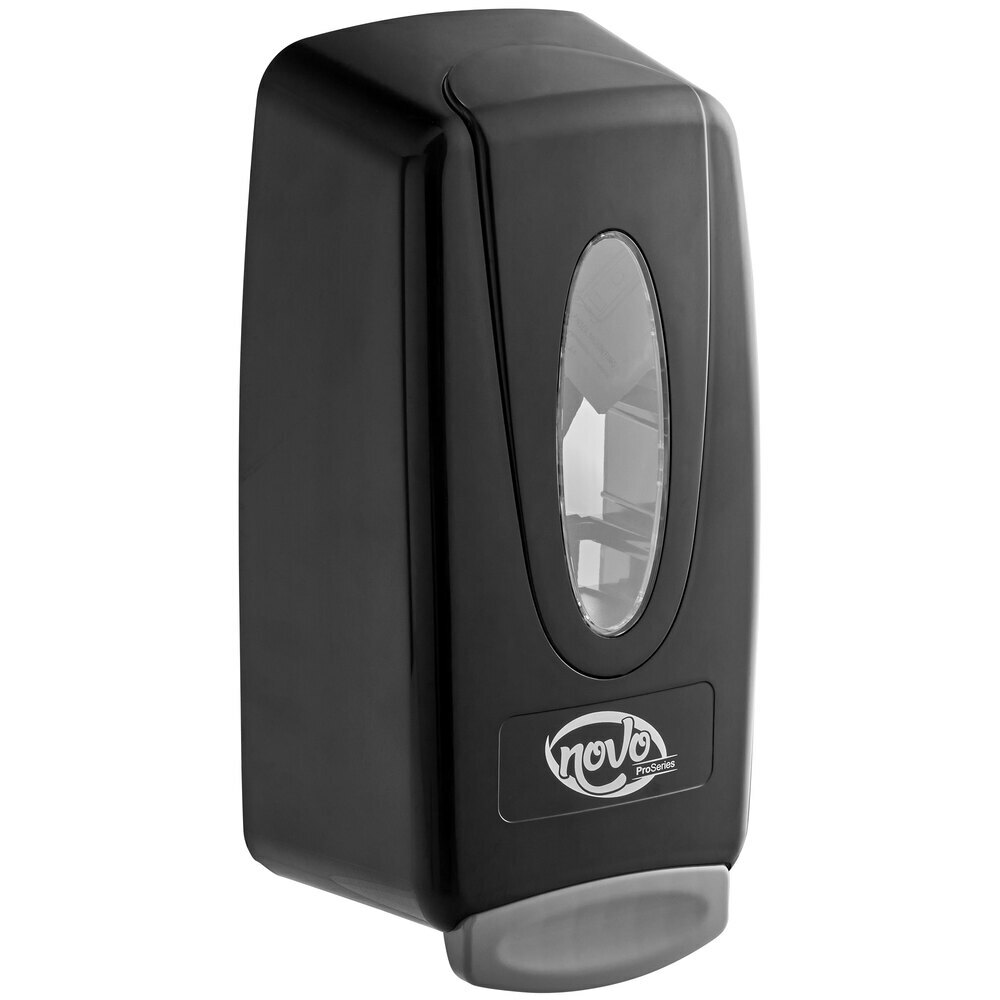 NOBLE CHEMICAL NOVO PRO SERIES BLACK MANUAL FOAM HAND SOAP/SANI DISPENSER 1000ML