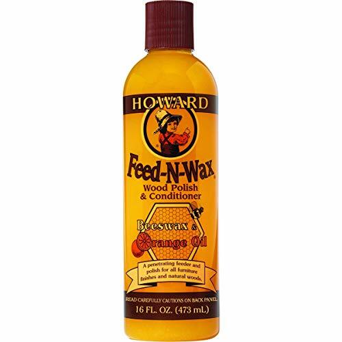 Howard Products FW0016 Feed-N-Wax Wood Polish and Conditioner Beeswax 16 Oz