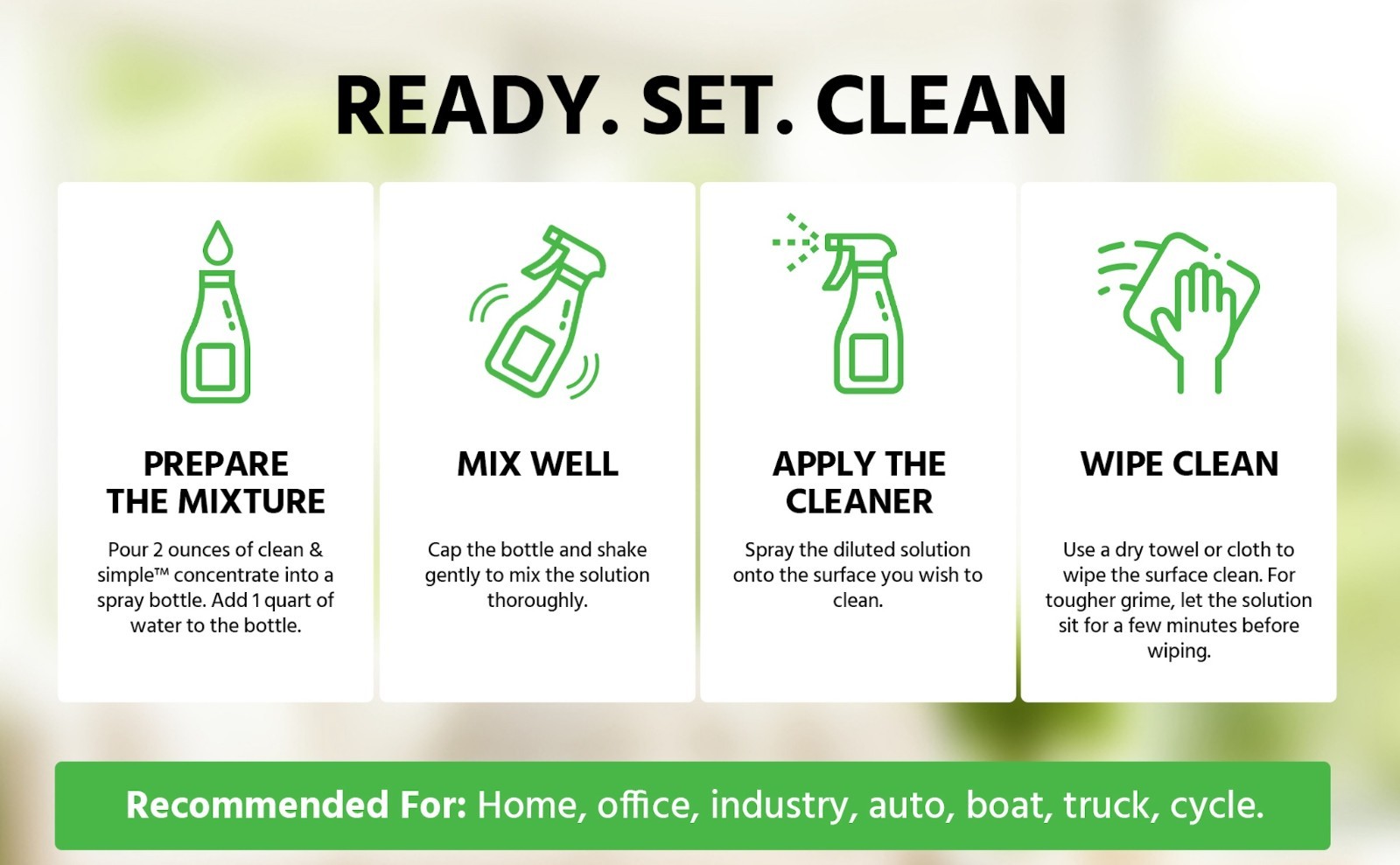 All-Purpose | Household Cleaner | Clean & Simple™ SUPER CLEANER Concentrate