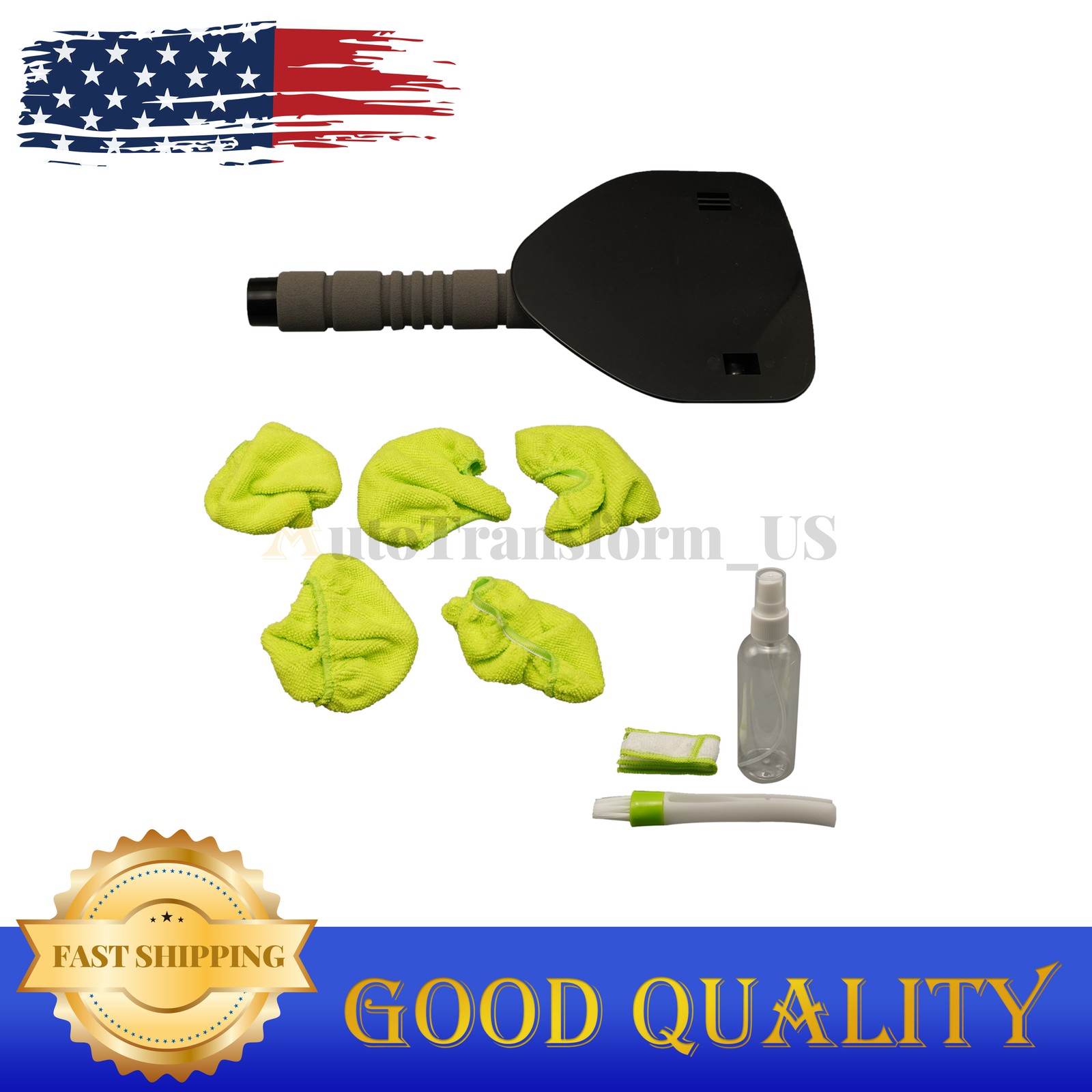 Windshield Cleaning Tool Kit Extendable Car Window Glass Wiper Cleaner Brush Pad