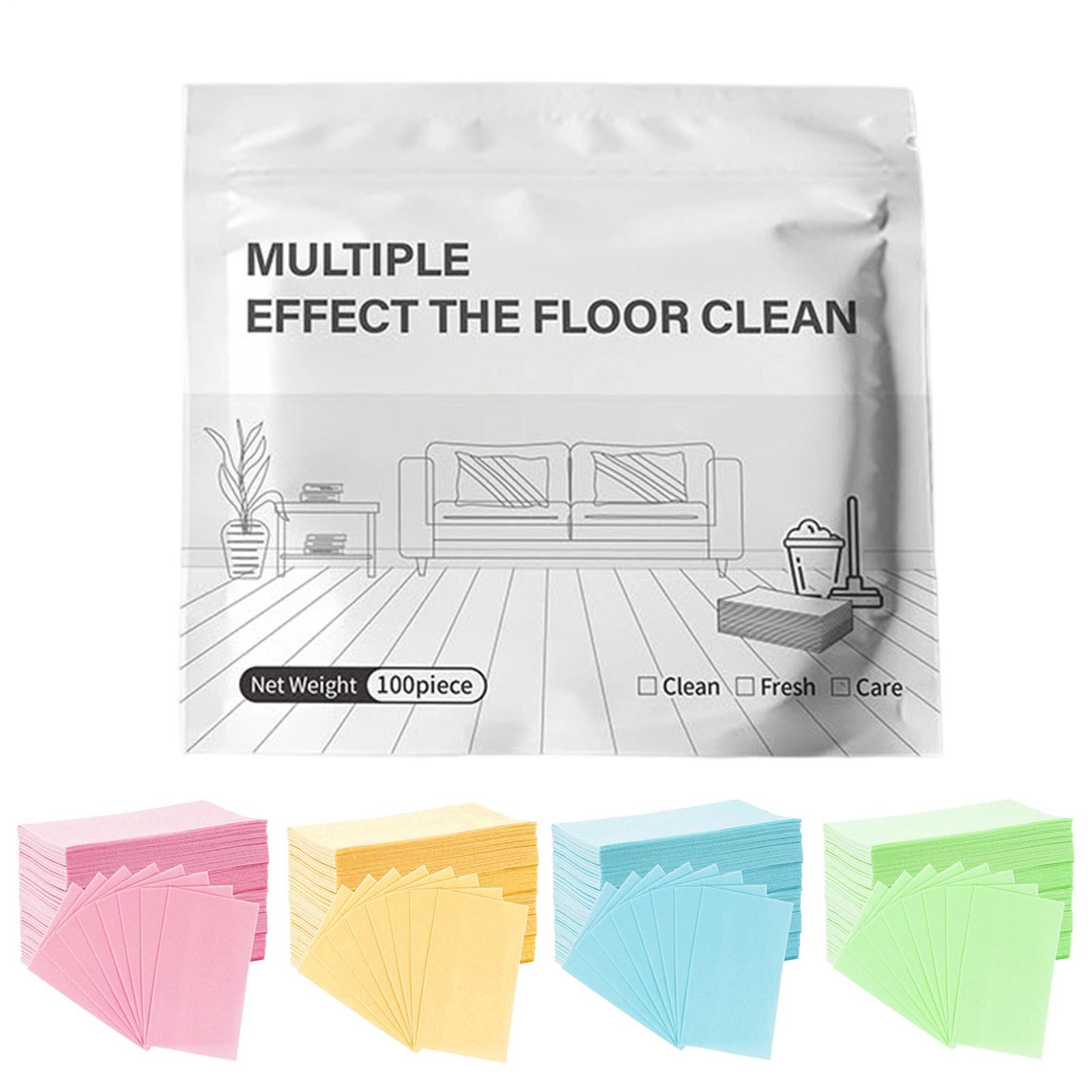 100pcs Multi-Floor Cleaning Tablets,Multiple Effect the floors Clean