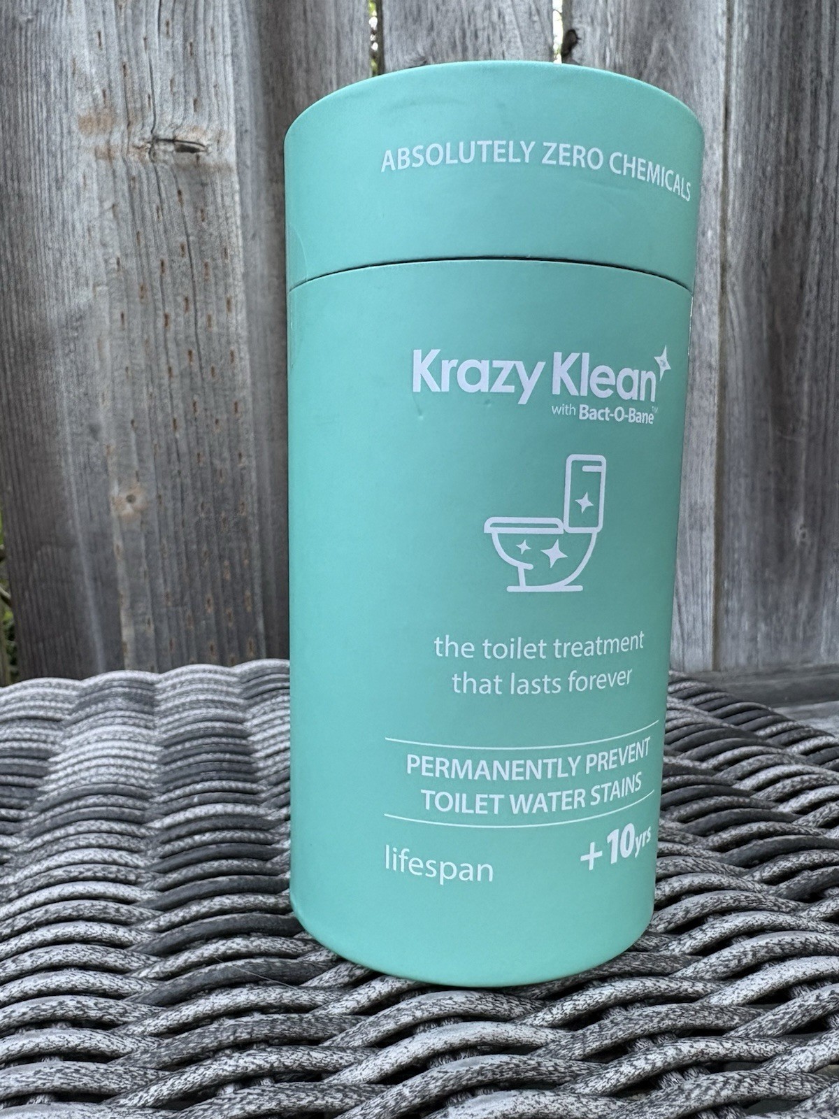 New Sealed Krazy Klean with Bact-O-Bane Chemical Free Toilet Treatment