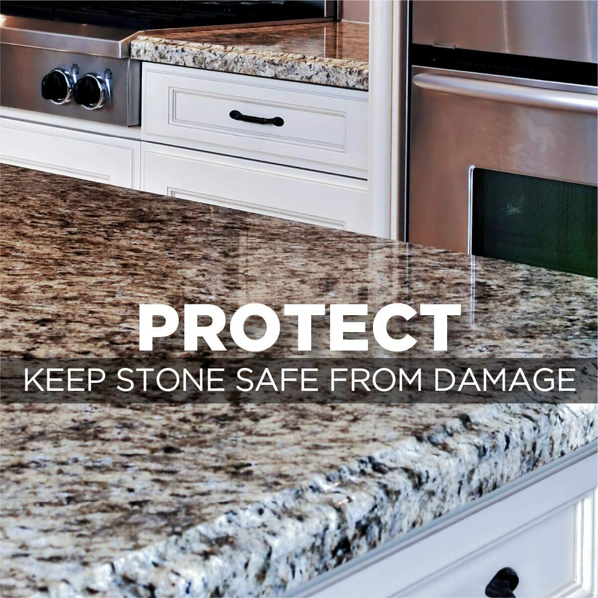 Weiman GRANITE & STONE CLEANER & POLISH Extra Stain Protection QUARTZ MARBLE