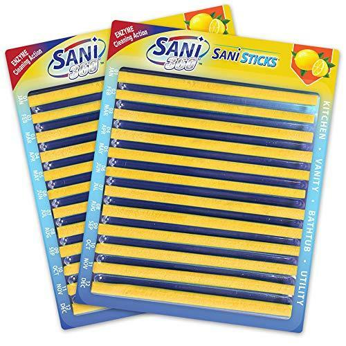 SANI 360° Sani Sticks Drain Cleaner and Deodorizer | Non-Toxic, Enzyme Formula
