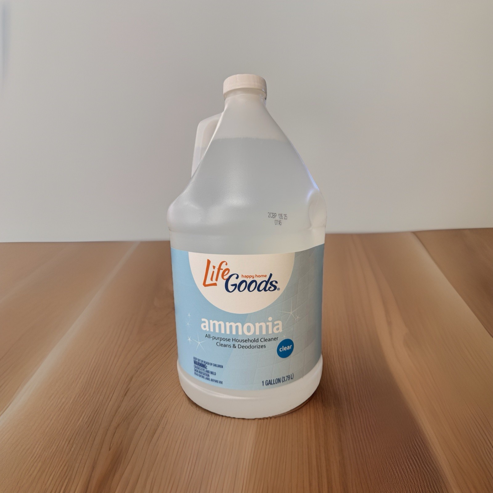 LIFE GOODS Clear Ammonia All-Purpose Cleaners 1 gallon 4 pack