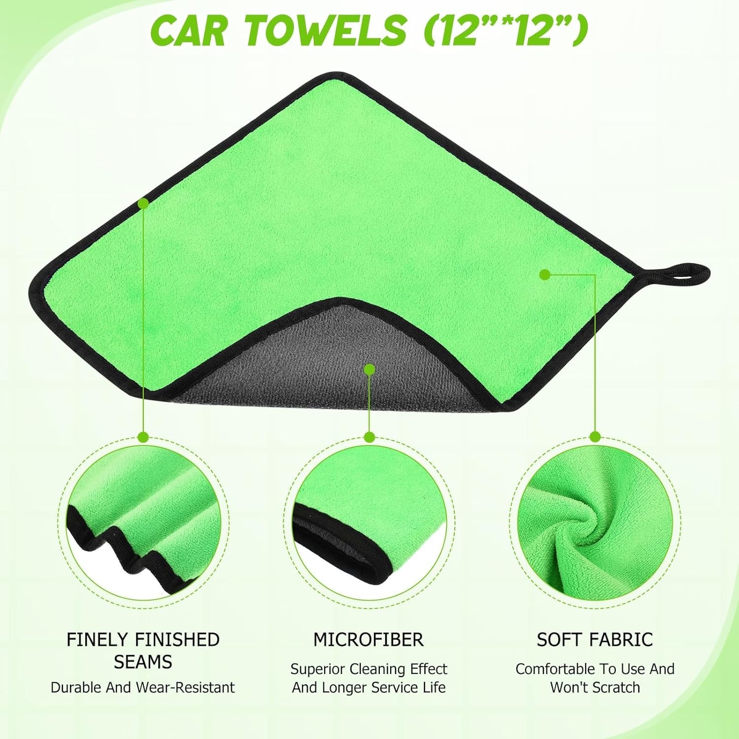 16PCS Car Windshield Cleaner Kit Detailing Brushes Gel Spray Bottle (Green)