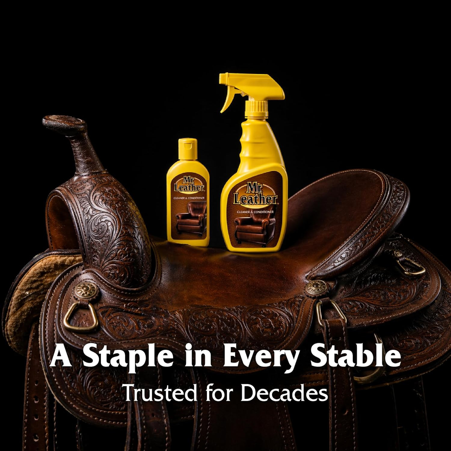 MR. LEATHER Cleaner and Conditioner (8 Oz) – Restores & Protects All Leather wit