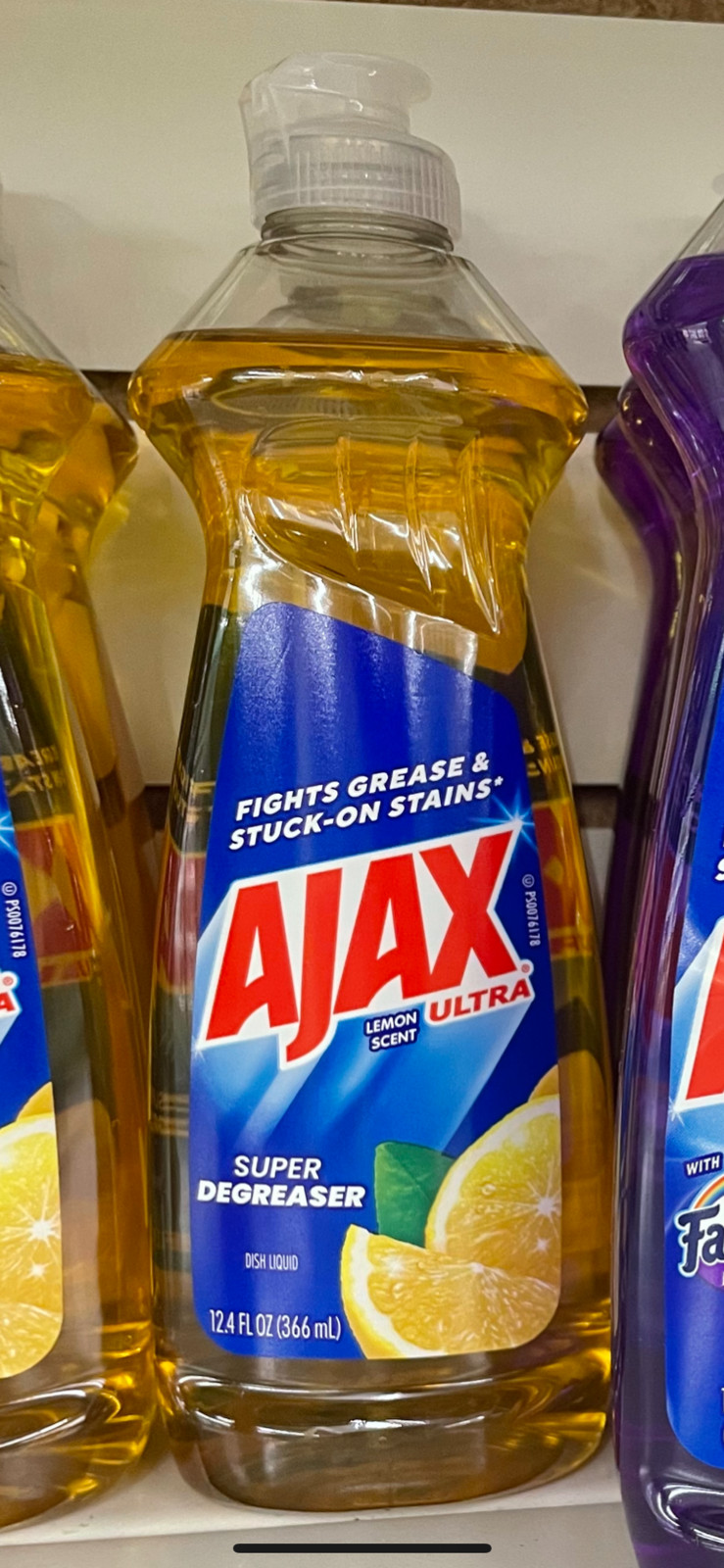 DISH LIQUID – Ajax Ultra | Lemon Scent | Super Degreaser | 12.4 Fl oz. (828ml)