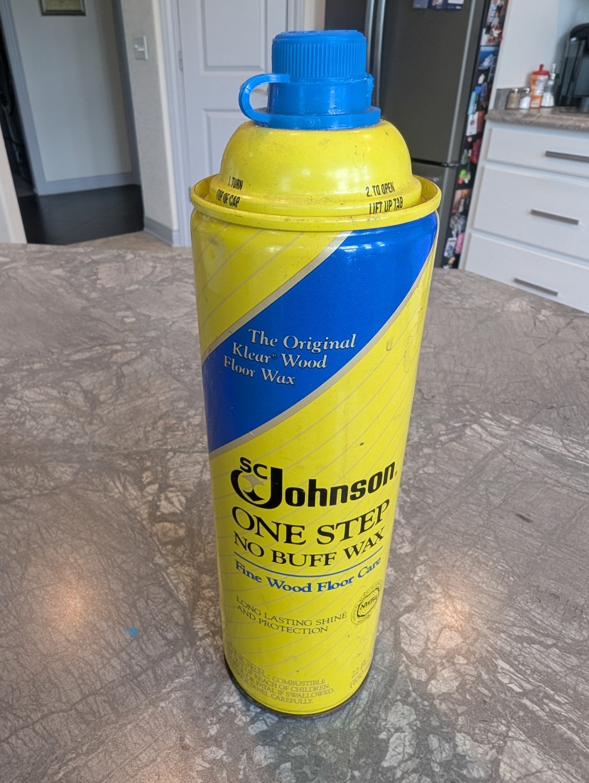 SC Johnson One Step No Buff Wax Fine Wood Floor Care 22oz- FULL