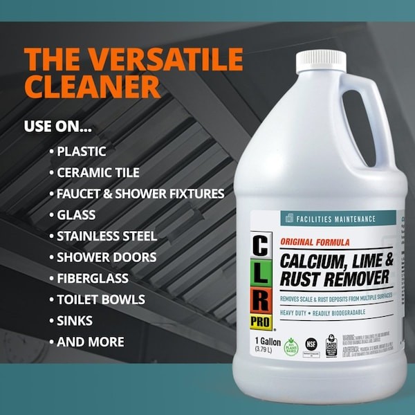 Clr Pro G-Fm-Clr128-4Pro Calcium, Lime/Rust Remover,1 Gal,Jug