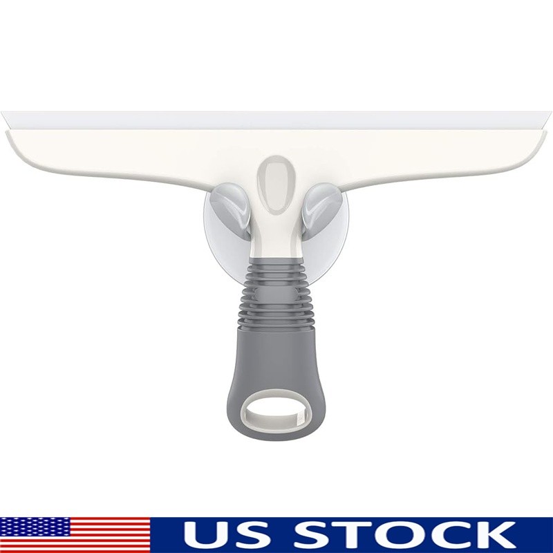 Ergonomic Shower Squeegee Streak Free Silicone Blade Durable Cleaning Tool New