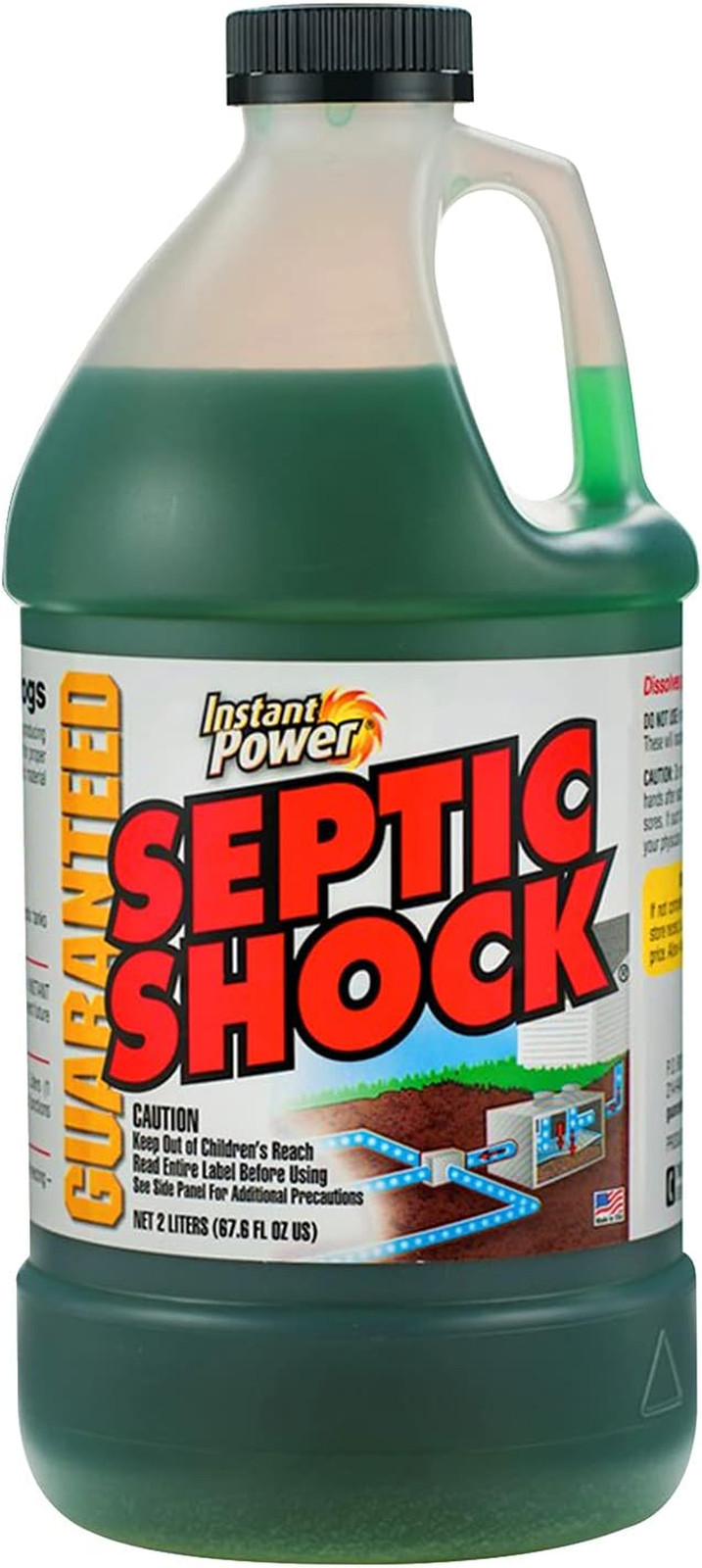 Instant Power Septic Shock – Septic Tank Treatment, Drain Cleaner Liquid Clog Re