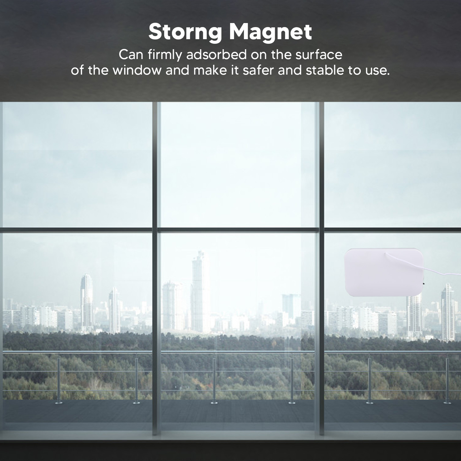 Double Sided Glass Wiper Magnetic Window Cleaner 3 To 10mm Household Double MG